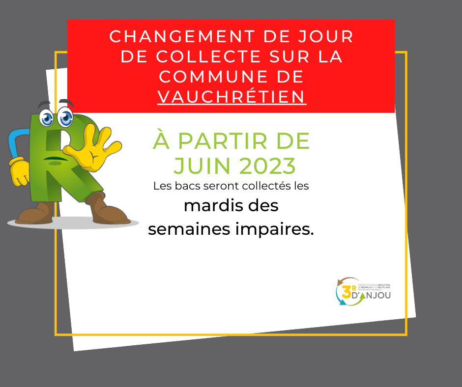 Changement jour de collecte - Vauchrétien