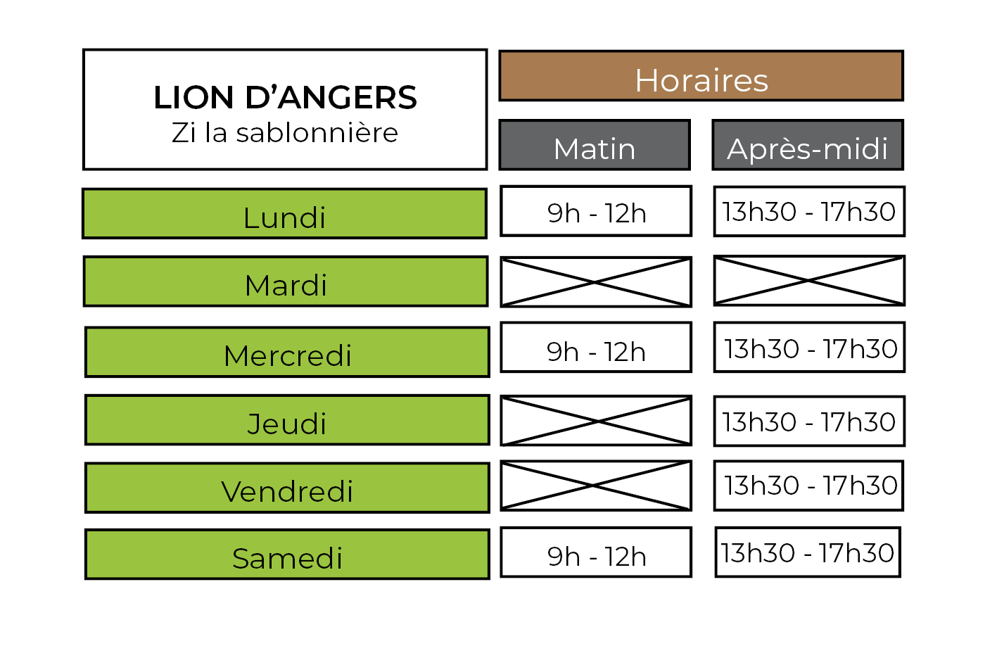 Horaires DT Lion d'Angers_2024